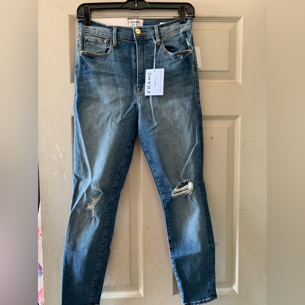 Brand-new Frame Denim jeans Ali high-rise cigarette style size 29